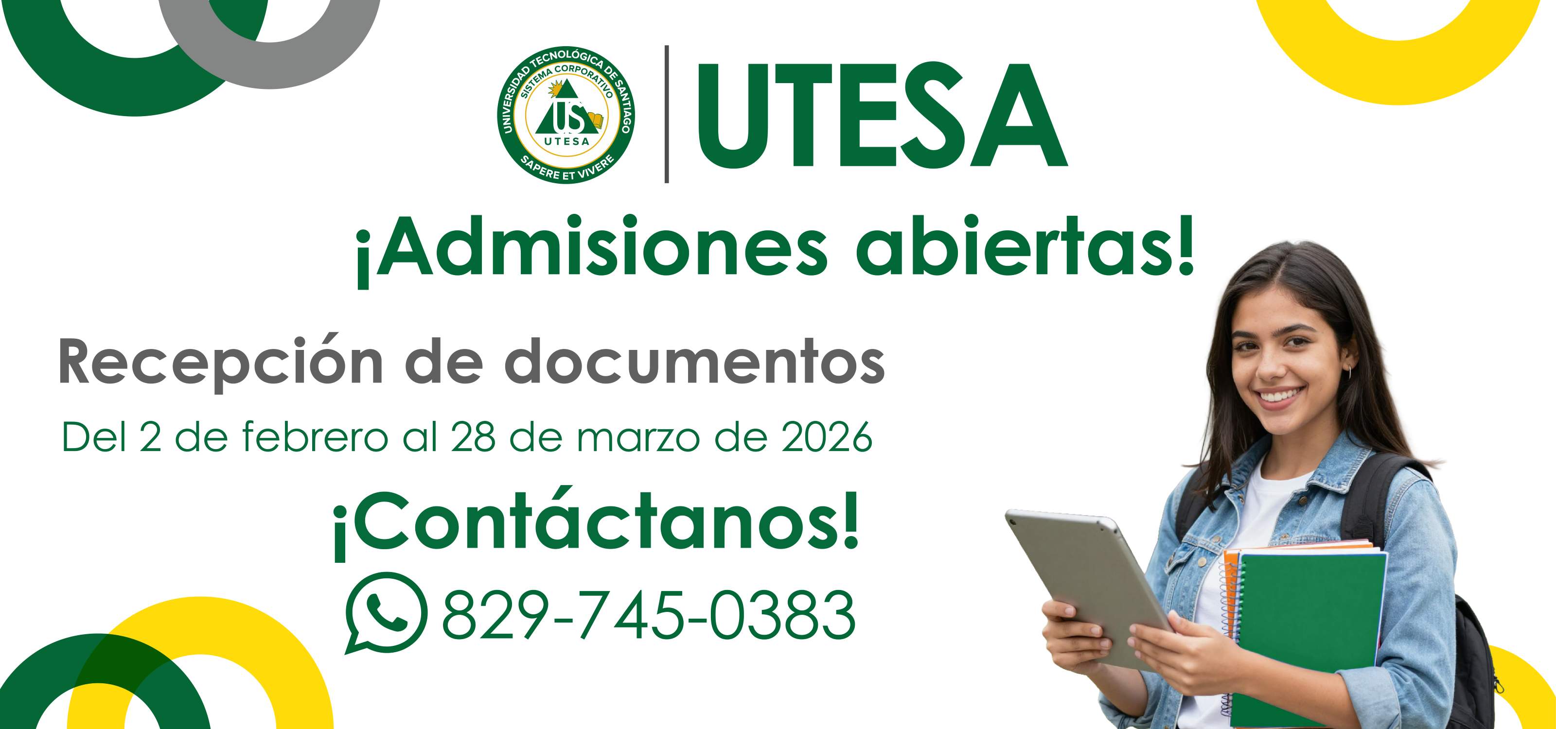 Admisiones Abiertas